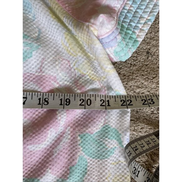 Vintage It’s a Charm Pastel Floral Housecoat Robe Dress Size Medium Snap Front - Picture 9 of 10